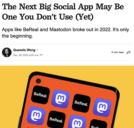Social Media app BeReal